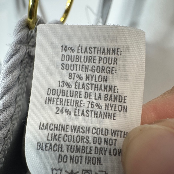 Aerie Ribbed Bra Grey - Picture 6 of 12